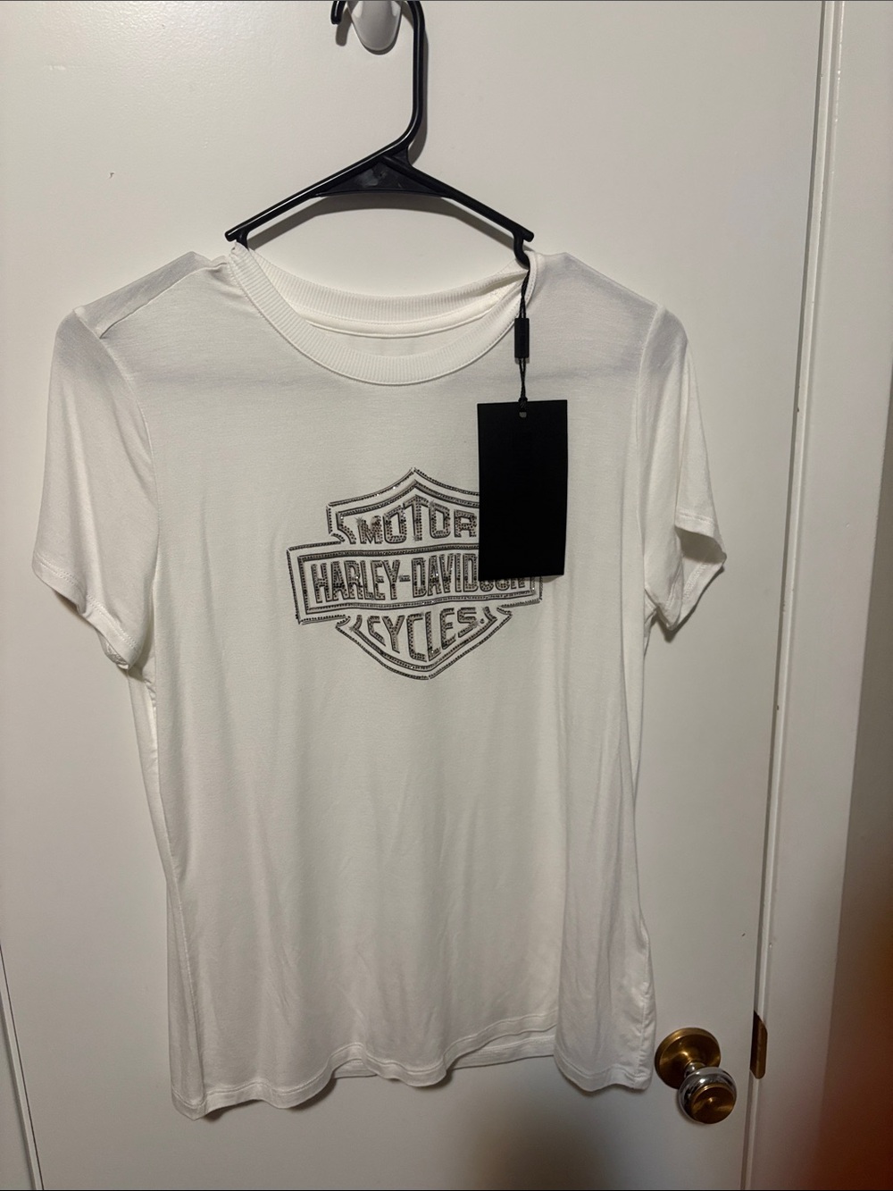 Harley-Davidson White Short Sleeve Logo Tee